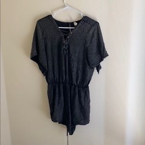 Charcoal Gray Romper